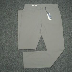 Onward Reserve Pants Men 34x32 Gray Harris 5 Pocket Performance Trouser NWT